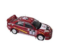 1 18 Scale For MITSUBISHI LANCER #1 EVOLUTION Racing Car Model Alloy Ornament Simulation Vehicle Playset