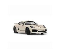 1:18 Scale For Porsche Cayman GT4 Supercar Metal Finished Miniature Vehicle Collection Metal Ornaments Classic Car's Set(White)