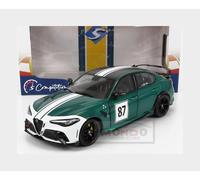 1:18 SOLIDO Alfa Romeo Giulia Gtam #87 Nurburgring 2021 Green White SL1806902 Mo