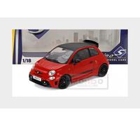 Solido FIAT F595 Abarth Car Model 1:18 Small Car Red