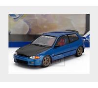 SOLID 1810406 MINIATURE HONDA CIVIC (EG6) SOLID WORKS COBALT BLUE PEARL 1991 1