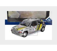 Solido 1:18 Scale Renault 5 Gt Turbo Mk2 Silver #17 A.Oreille Tour De Corse 1989 Diecast Model Car - SKU S1810005