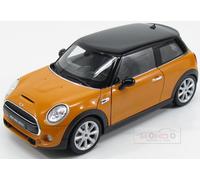 1:18 WELLY Mini Cooper Hatch 2-Door 2015 Ochre Black WE18050OC Model