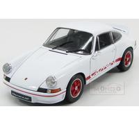 1:18 Welly Porsche 911 Carrera Rs 2.7 Coupe 1973 White Red WE18044WH Model