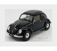 1:18 WELLY Volkswagen Beetle Classic Closed Roof 1950 Black WE18040BK Model