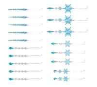 1. 18pcs Shatterproof Acrylic Snowflake Ornaments Crystal Hanging Decorations For Christmas Tree Home Festival Decor Christmas Tree Hanging Crystal