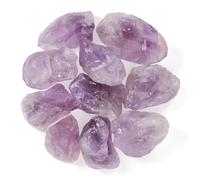1.1lb Bulk Raw Amethyst Stone Rough Crystal-Natural Raw Stones Crystal for Tumbling, Cabbing, Fountain Rocks, Decoration,Polishing, Wire Wrapping, Wicca & Reiki Crystal Healing