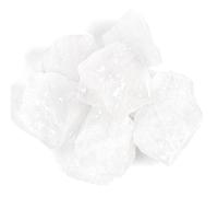 1.1lb Bulk Raw Clear Quartz Stone Rough Crystal-Natural Raw Stones Crystal for Tumbling, Cabbing, Fountain Rocks, Decoration,Polishing, Wire Wrapping, Wicca & Reiki Crystal Healing