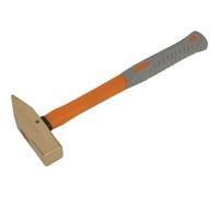 1.1lb Cross Pein Engineers Hammer - Non-Sparking - Fibre Glass Shaft - BS 876 Loops Clear One Size