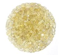 1.1lb Natural Crushed Citrine Quartz Lemon Quartz Tumbled Crystal Chips-Citrine Quartz Healing Crystals Chips Bulk, Crushed Crystal Gemstones for Crafts, Beautiful Package for Gifts
