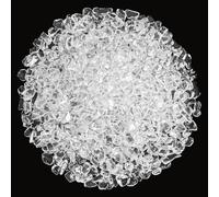 1.1lb Natural Crushed Clear Quartz Crystal Tumbled Chips-Clear Quartz Healing Crystals Chips Bulk, Crushed Crystal Gemstone for Crafts, Beautiful Package for Gift