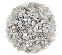 1.1lb Natural Crushed Grey Moonstone Labradorite Chips Tumbled Crystal-Grey Labradorite Healing Crystals Chips Bulk, Crushed Crystal Gemstones for Crafts, Beautiful Package for Gift