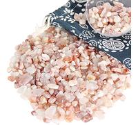 1.1lb Natural Crushed Hematoid Quartz Crystal Tumbled Chips-Hematoid Quartz Healing Crystals Chips Bulk, Hematoid Quartz Crushed Crystal Gemstones for Crafts, Beautiful Package for Gift