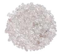 1.1lb Natural Rose Quartz Crushed Crystal Tumbled Chips-Rose Quartz Healing Crystals Chips Bulk, Crushed Crystal Gemstones for Crafts, Beautiful Package for Gift