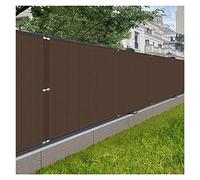 1.1m/1.2m Balcony Cover - UV Protect Garden Fence Wihield Brown Privacy BER with Cable Zip Ties for Yard and Wall Use (1.1x12m)