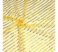 1.1Mx1M Gold Sequins Fabric Sparkly Shiny Bling Sequin Mesh Material Sequin Dot Fabric for DIY Stage Costume,Performance Costume (Gold)