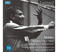 マーラー : 交響曲第1番&第2番 / レナード・バーンスタイン、モンテカルロ国立歌劇場管弦楽団、フランス国立放送管弦楽団 (Mahler : Symphony No.1 & 2 / Léonard Bernstein, Orchestre national de l'Opéra de Monte-Carlo, Orchestre National de l'ORTF) [2CD] [国内プレス] [Live] [日本語帯・解説付き] [歌詞対訳付き]