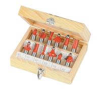 Silverline 763555 1/2" TCT Router Bit Set 12pce 1/2",BLUE