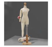 1/2 1/3 1/4 Size Mini Female Mannequin for Sewing Clothes/Pattern Making, Half Scale Dress Forms with Flexible Arm, Leg and Wooden Stand, Fully Pinnable Tailor Dressmaker Dummy Manikin (Color : White