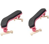 1/2 1/4 Lightweight Pink Violin Shoulder Rest Easy to Install Made of Plastic Material Durable and Exquisite 2pcs