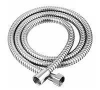 1.2/1.5/2 M Universal Shower Pipe Anti-Kink Standard All Copper Connectors, Chrome, Premium Replacement Stainless Steel Hose (1.2m)