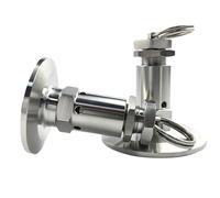 1/2" 1.5" 2" Tri ClampFerrule Safety Valve Pressure Relief Air Compressor Steam Boiler OD50.5 Stainless Steel 304(TC 64mm,7bar)