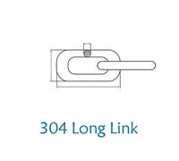 1.2-10mm Diameter Highly Polished Welded Marine 304 Stainless Steel Long/Short Link Chain For Lifting Binding Pet Clothes Line for Gate, Padlock(304 Long Link-1M,3.0mm)