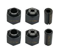 1/2”12.7mm and 1/4”6.35mm Collet And Nut Replace for Dewalt DW6214 DW6212 router(6 packs)