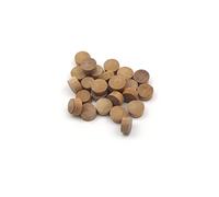 1/2" - 12.7mm Cherry Flat Head End Grain Plug - Pack of 25