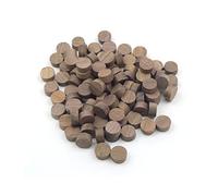 1/2" - 12.7mm Walnut Flat Head Cross Grain Plug - Pack of 100