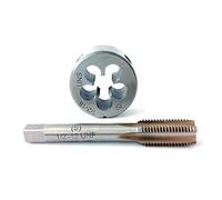 1/2-18 Tap And Die Set, Machine Thread Tap And Round Thread Die Right Hand HSS Taper