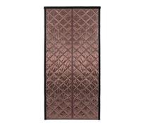1 * 2.1m Magnetic Thermal Insulated Door Curtain, Fits Door Size 38" x 82", Durable Windproof Soundproof Suitable for air-Conditioned Rooms, Heating, Kitchens, and Living Rooms, Coffee