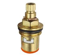 1/2" 20 Gears Copper Ceramic Tap Cartridge Disc Quarter Turn Valve Replacement for Bathroom Kitchen Basin Tap
