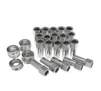 1/2"-20 Wheel Lug Nut for Cragar for SST Mag with Center Washer Open Ended, 13/16” Hex 2.01” Total Length (20PCS)