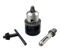 1/2"-20UNF Quick Change Drill Chuck Converter with Key - 1.5-13mm Clamping Range, Square Adapter 1pcs