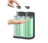 1/2/3×300ML Soap Dispenser for Bathroom Kitchen Countertop/Wall Mounted Shower Soap Shampoo and Conditioner Dispenser Liquid Soap Pump Bottle Container Clear