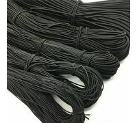 1/2/3/4.0mM White Black Strong Elastic Rope Rubber Band Sewing Garment Craft Supplies Elastic Band for DIY Sewing Accessories-2.5mmblack-5yard