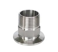 1/2'' 3/4'' 1'' 1-1/4'' 1-1/2'' 2'' BSP Tri Clamp Male Adapter 304 316 Stainless Steel Sanitary Fitting 1pc(DN32 x Flange 50.5)