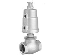 1/2" 3/4" 1" 1-1/4" 1-1/2" 2 inch 304 Stainless Steel T-Type Pneumatic Thread Globe Valve Sealing(45355,Double Acting-C Type)