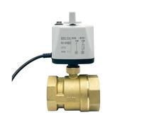 1/2" 3/4" 1" 1-1/4" 1-1/2" 2" Motorized Ball Valve with Manual Switch 2-Wire Control Normally Closed Electric Ball Valve 2-Way(CLOSED-220VAC)