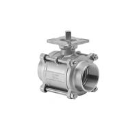 1/2" 3/4" 1" 1-1/4" 1-1/2" 2" Stainless Steel high Platform Threaded Ball Valve Three-Piece Ball Valve(2inch,SS304)