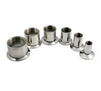 1/2" 3/4" 1" 1-1/4" 1-1/2" 2" Stainless Steel SS304 Female Threaded Ferrule Pipe Fittings Tri-Clamp Adapters 1pcs(1/2")