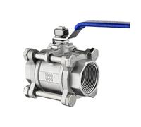 1/2" 3/4" 1" 1-1/4" 1-1/2" 2" Stainless Steel Threaded Ball Valve Three-Piece Ball Valve(1 inches,SS304)