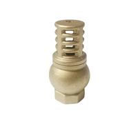 1/2" 3/4" 1" 1-1/4" 1-1/2" BSP Female Thread Brass Check Valve Strainer Filter Foot Bottom Backflow Preventer(1-1/2")