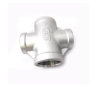 1/2" 3/4" 1" 1-1/4" 1-1/2" Female Thread Four 4 Way Cross 304 Stainless Steel Pipe Fitting Reducer Connector Coupler (1.2 BSP - 3I4 BSP) Brass Hose