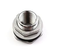 1/2” 3/4” 1” 1-1/4” 2" BSP Male Thread 304 Stainless Steel Pipe Single Loose Key Swivel Fitting Nut Water Tank Jointer Connector 2PCS(DN8)