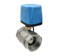 1/2" 3/4" 1" 1-1/4" 2'' Normally Closed/Open Motorized Ball Valve 220v 12v 24v Stainless Steel Electric Ball Valve for Water(DN20_110VAC)