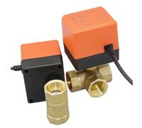 1/2" 3/4" 1" 1-1/4" 220VAC 12V Brass Motorized Electric Ball Valve Female Thread 3-Wire 2-Control 2-Way DN15/DN20/DN25/DN32/DN40(220V AC,3/4")