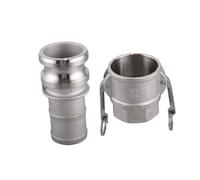 1/2" 3/4" 1" 1-1/4" Camlock Groove Fitting 304 Stainless Steel Cam Lock Quick Connector Coupling Adapter(Green,1-1/4")