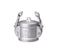 1/2" 3/4" 1" 1-1/4" Camlock Groove Fitting 304 Stainless Steel Cam Lock Quick Connector Coupling Adapter(Brown,1-1/4")